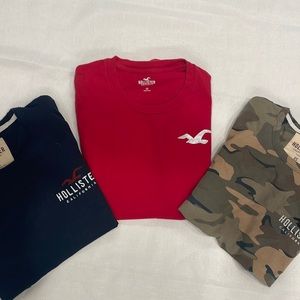 Hollister Men’s Long Sleeve Cotton Tee Size XSMALL Bundle of 3